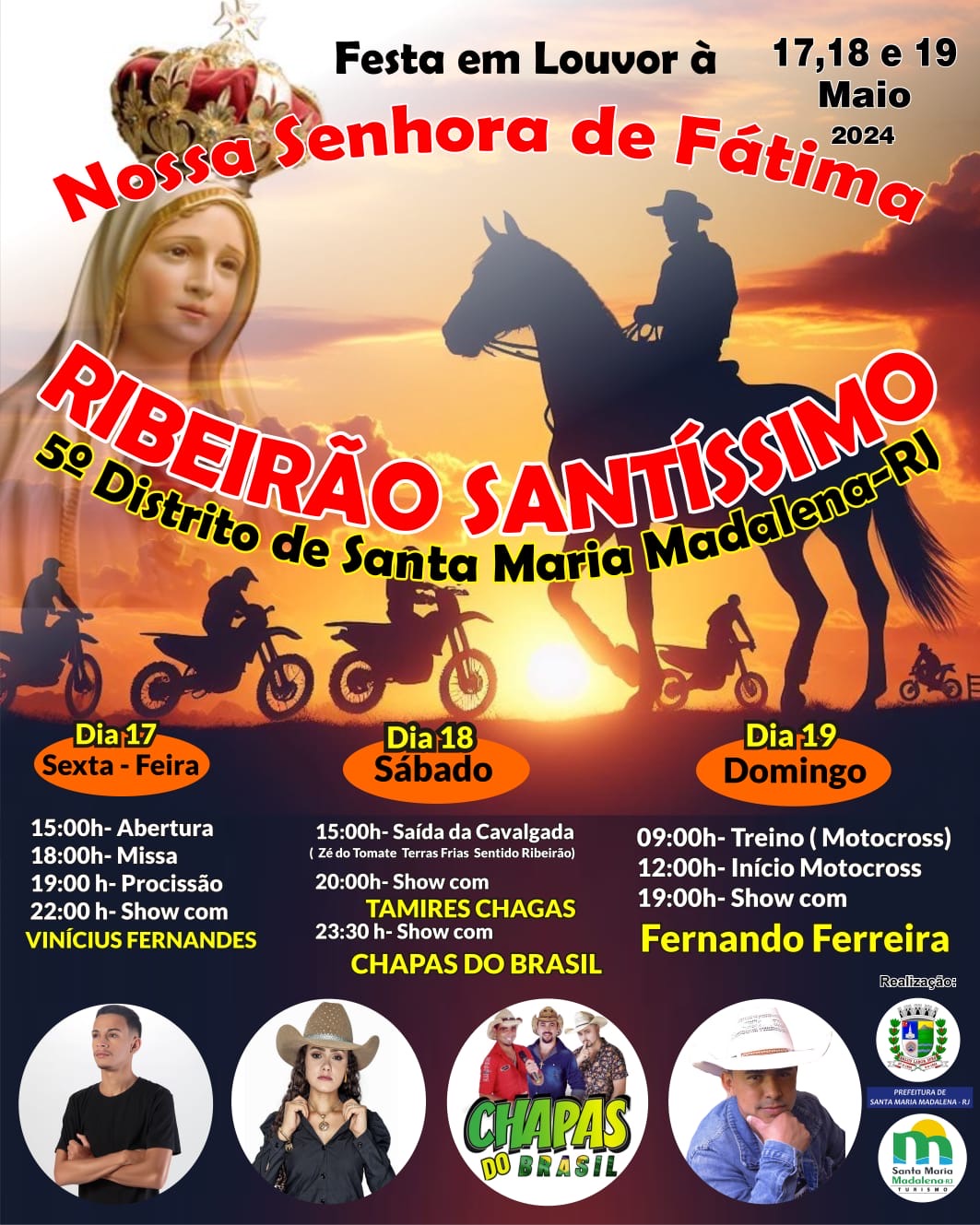 Festa Nossa Senhora de Fátima em Ribeirão Santíssimo