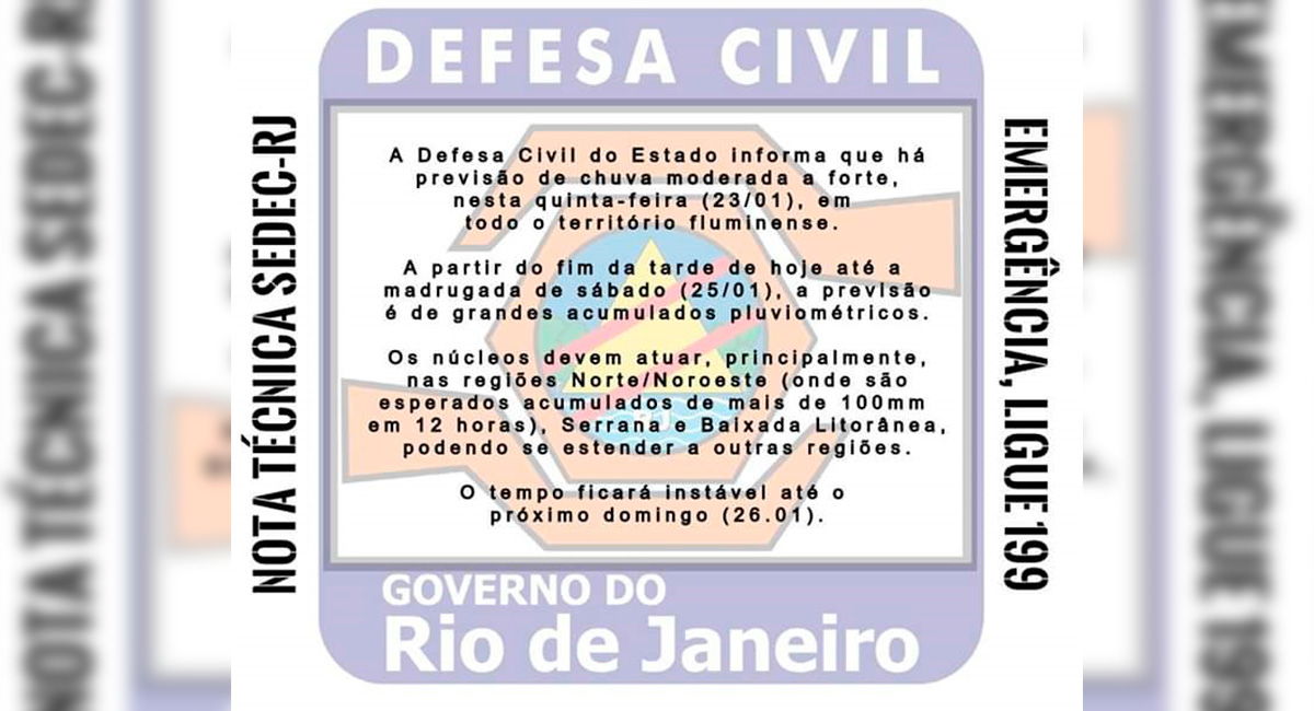 Informativo Defesa Civil