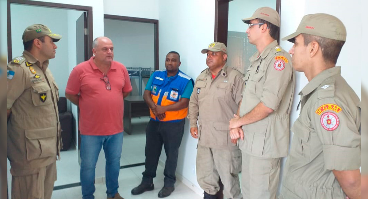 Bombeiros vistoriam as instalações físicas para implantação do Posto Avançado em Santa Maria Madalena