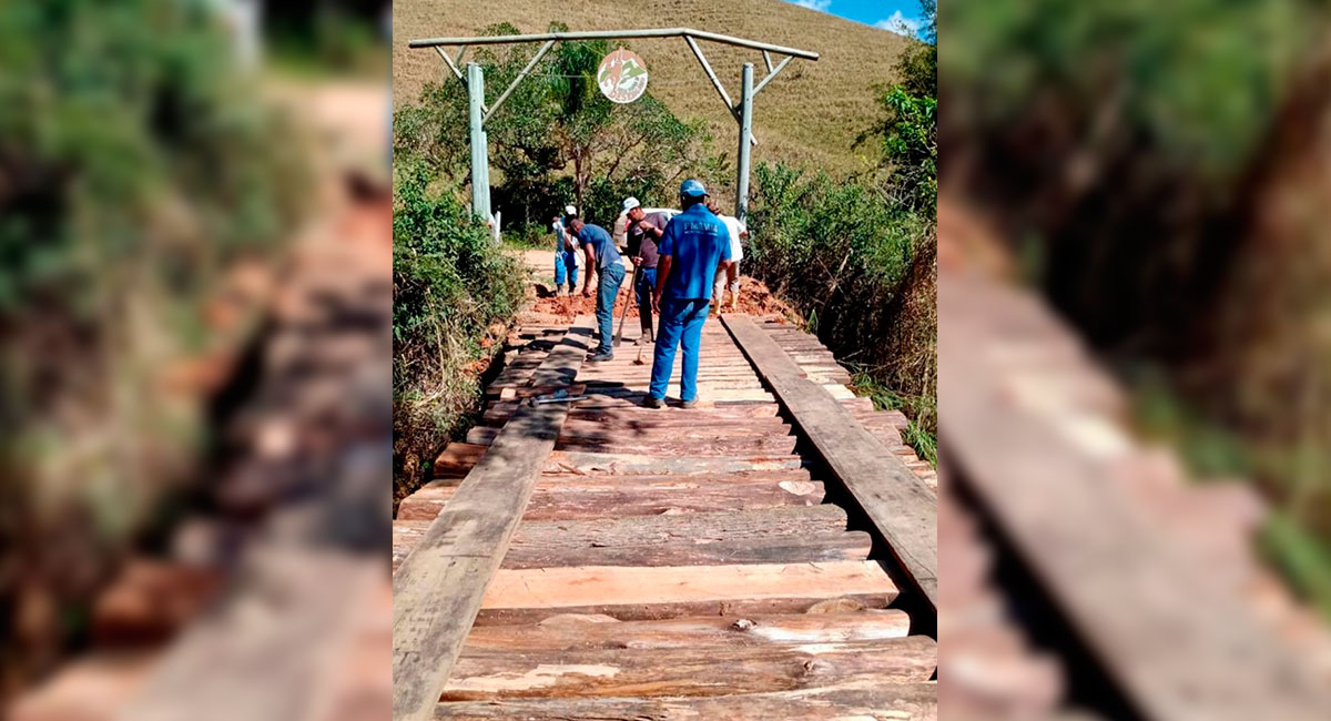 Ponte que dá acesso ao Parque Estadual do Desengano é totalmente recuperada