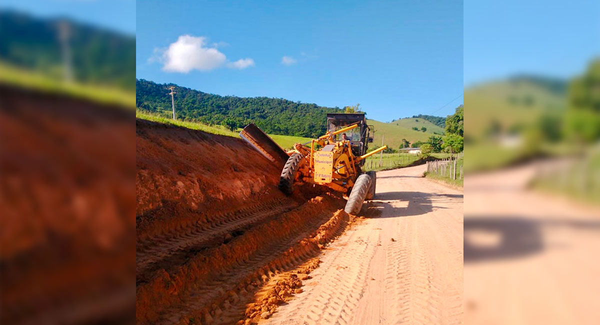 Prefeitura intensifica manutenção e recuperação de estradas rurais