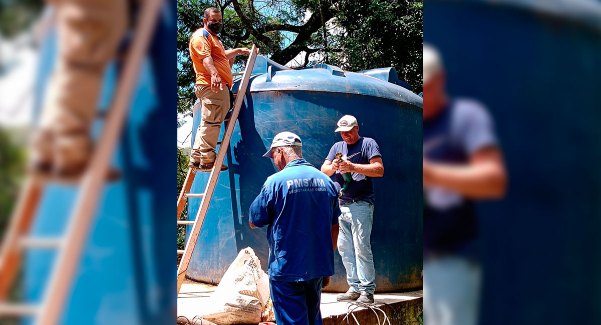 Prefeitura implanta novo reservatório de água no distrito de Dr. Loretti