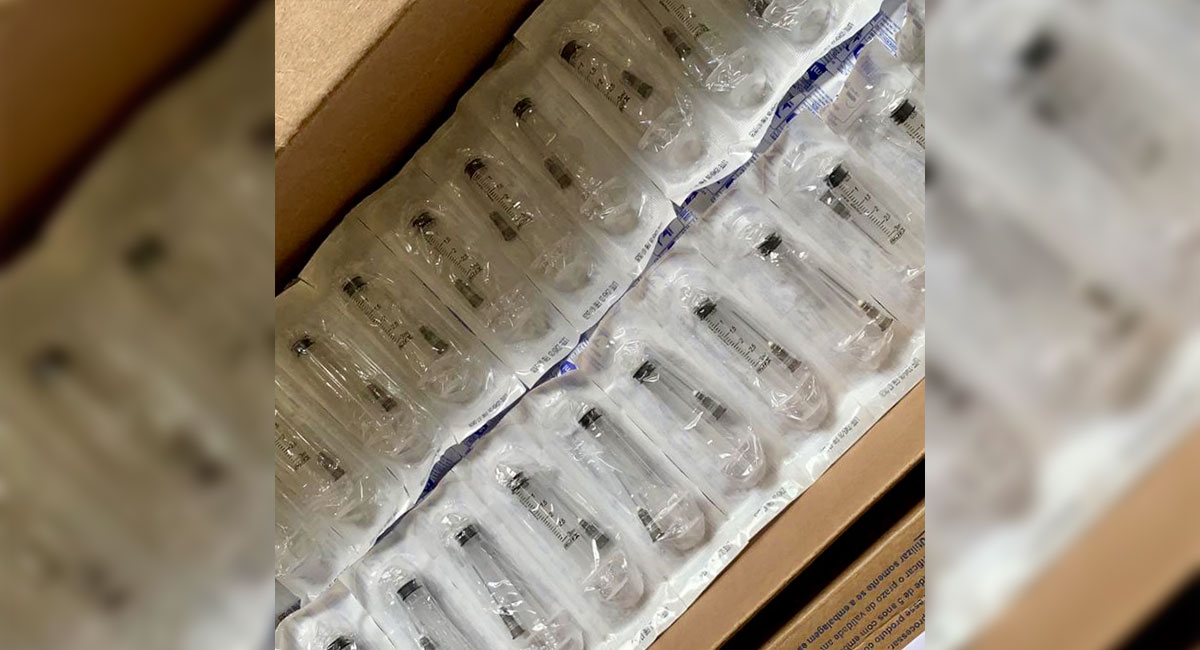 Santa Maria Madalena recebe seringas para a campanha de vacinação contra a covid-19