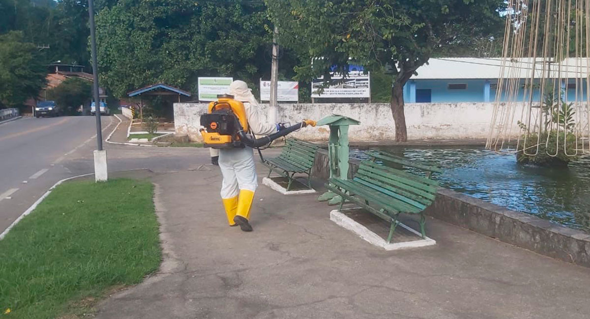 Informe: Descontaminação e desinfecção de áreas públicas no município de Santa Maria Madalena