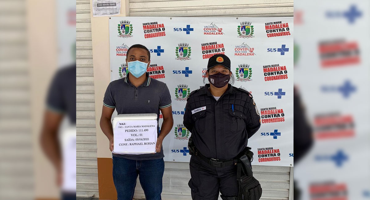 Prefeitura de Santa Maria Madalena recebe mais doses de vacinas contra a Covid-19 nesta sexta-feira (9)