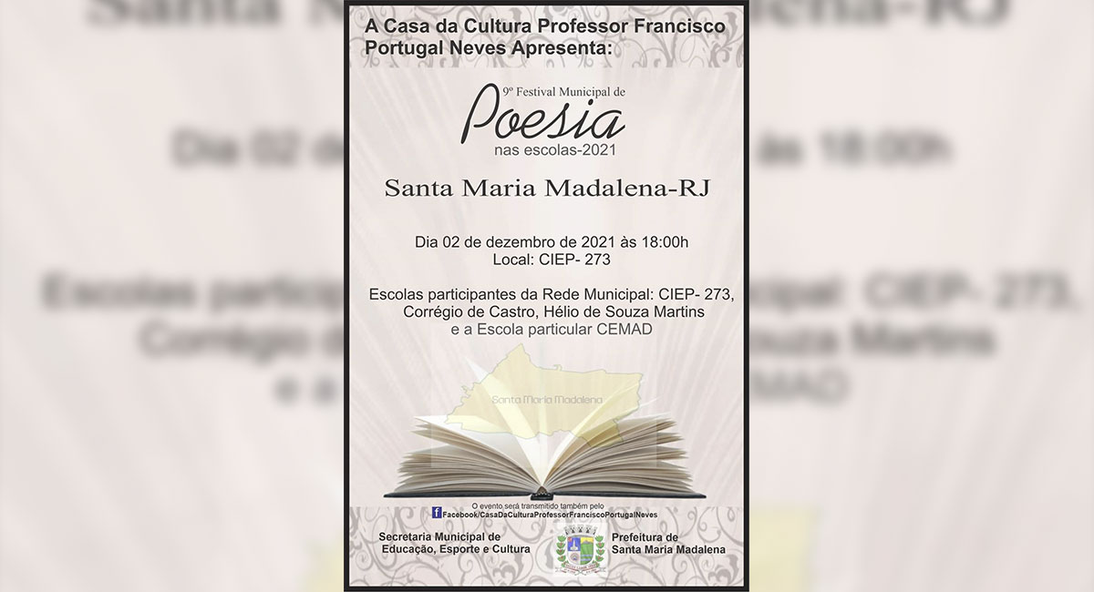 Alunos participam do 9º Festival Municipal de Poesia nas Escolas