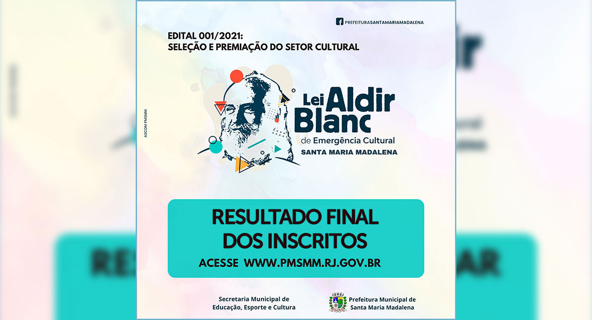 Resultado Final das Ações e Projetos Lei Aldir Blanc