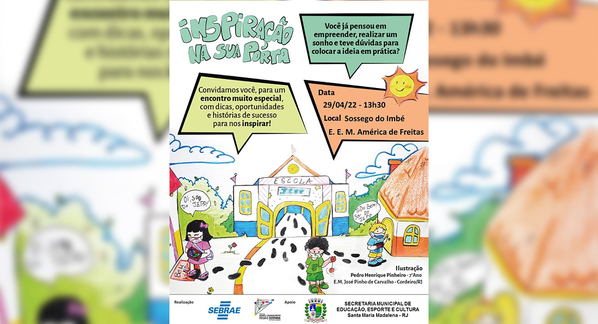 Santa Maria Madalena recebe o projeto “inspiração na sua porta”