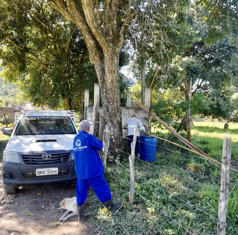 Secretaria Municipal de Meio Ambiente realiza melhorias no abastecimento de água em Agulha dos Leais