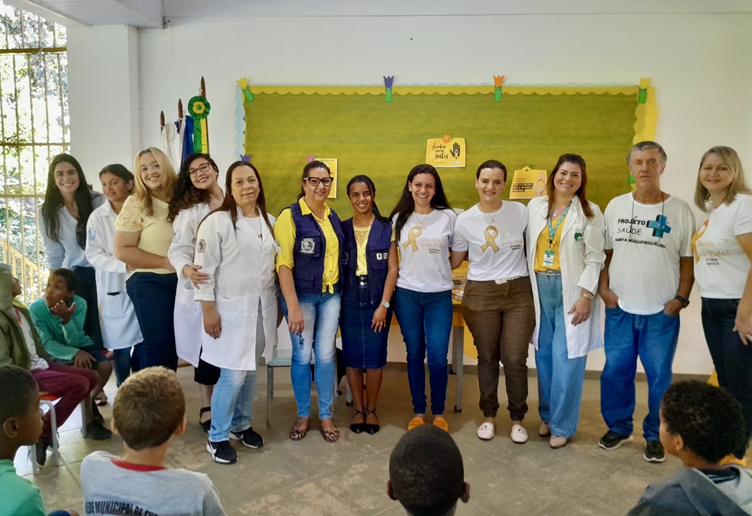 Ações do Setembro Amarelo na Escola Hélio Souza Martins em Manoel de Moraes