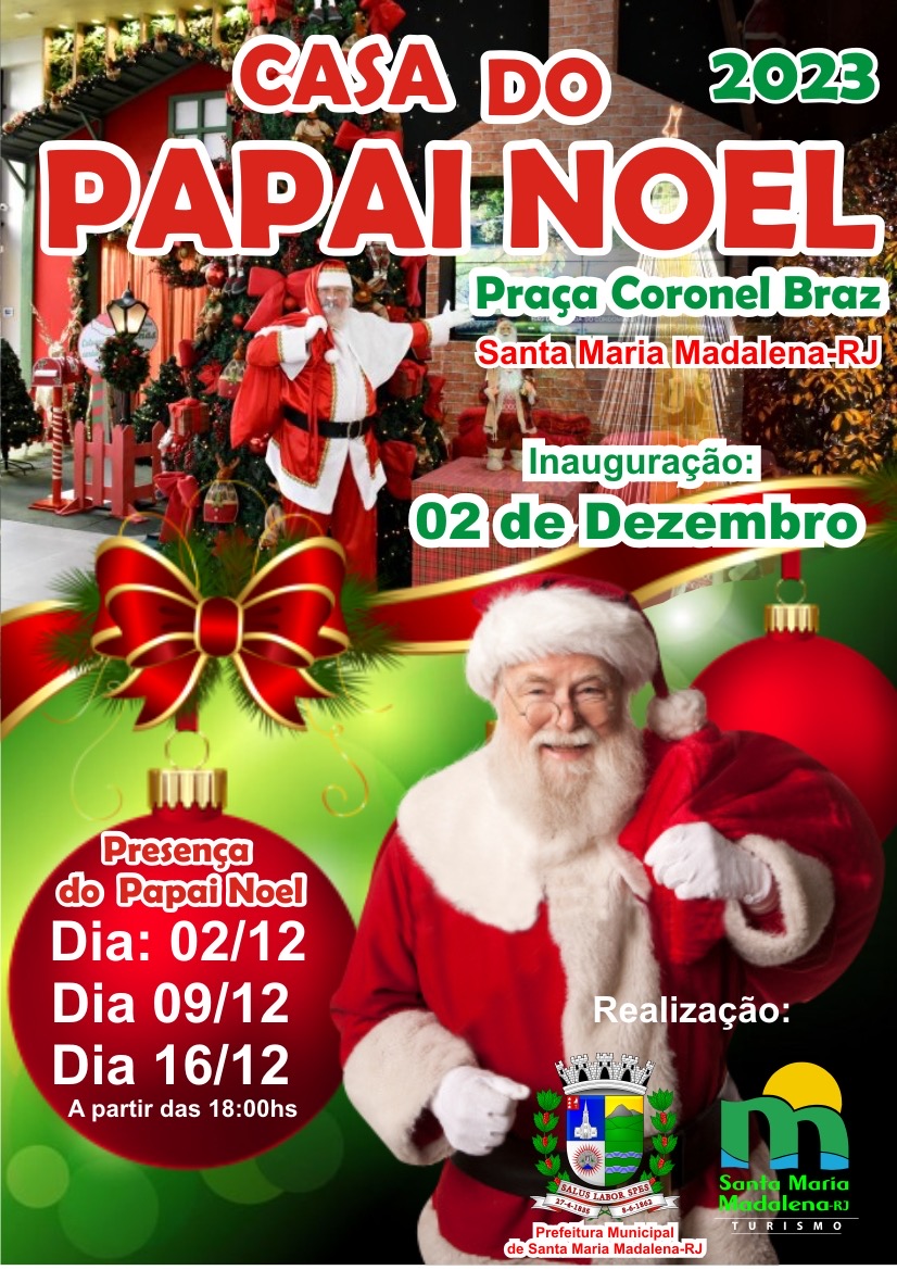 Casa do Papai Noel será inaugurada neste sábado, 02
