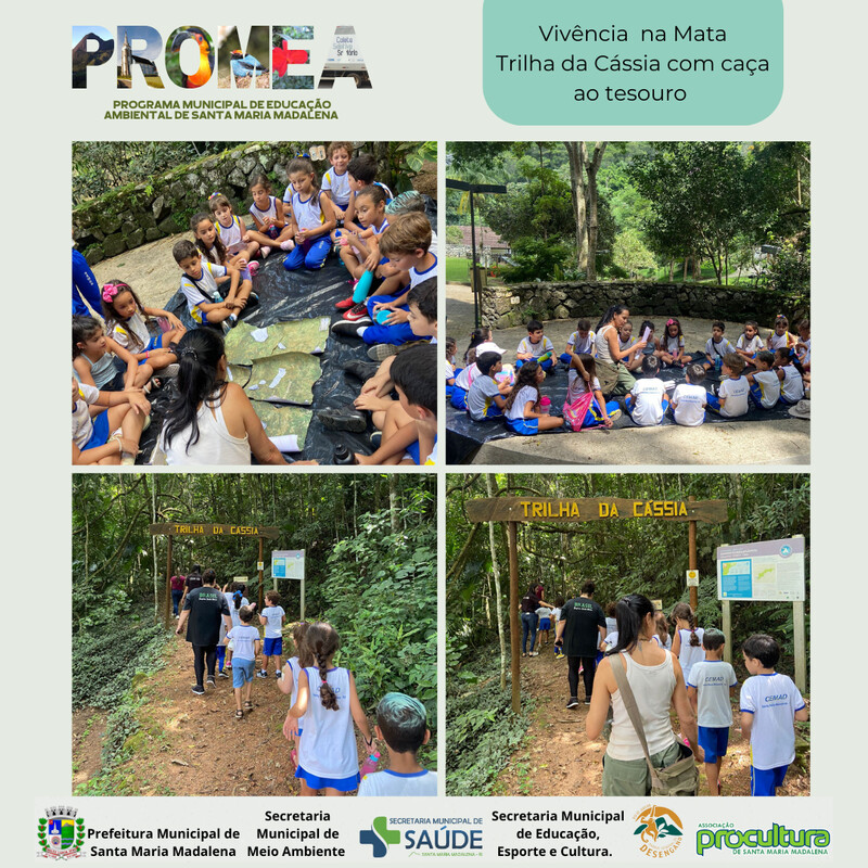 Explorando a Biodiversidade na Trilha da Cássia: Uma jornada divertida de sensibilização ambiental no PED, em parceria com a Secretaria de Meio Ambiente