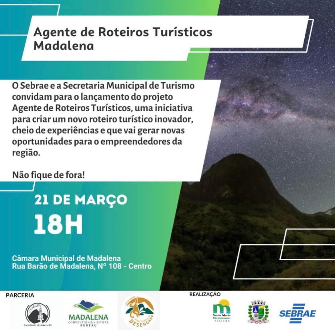 Lançamento do Projeto de Agentes de Roteiros Turísticos