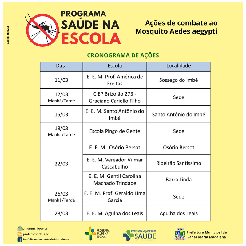 Mobilização Contra a Dengue nas Escolas