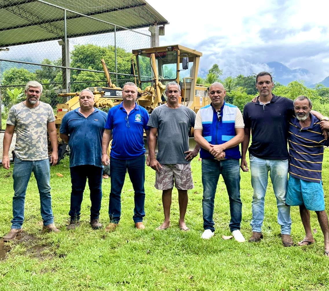 Prefeito e equipe recebem Patrulha Mecanizada e avaliam danos das chuvas nos distritos de Sossego do Imbé e Santo Antônio do Imbé