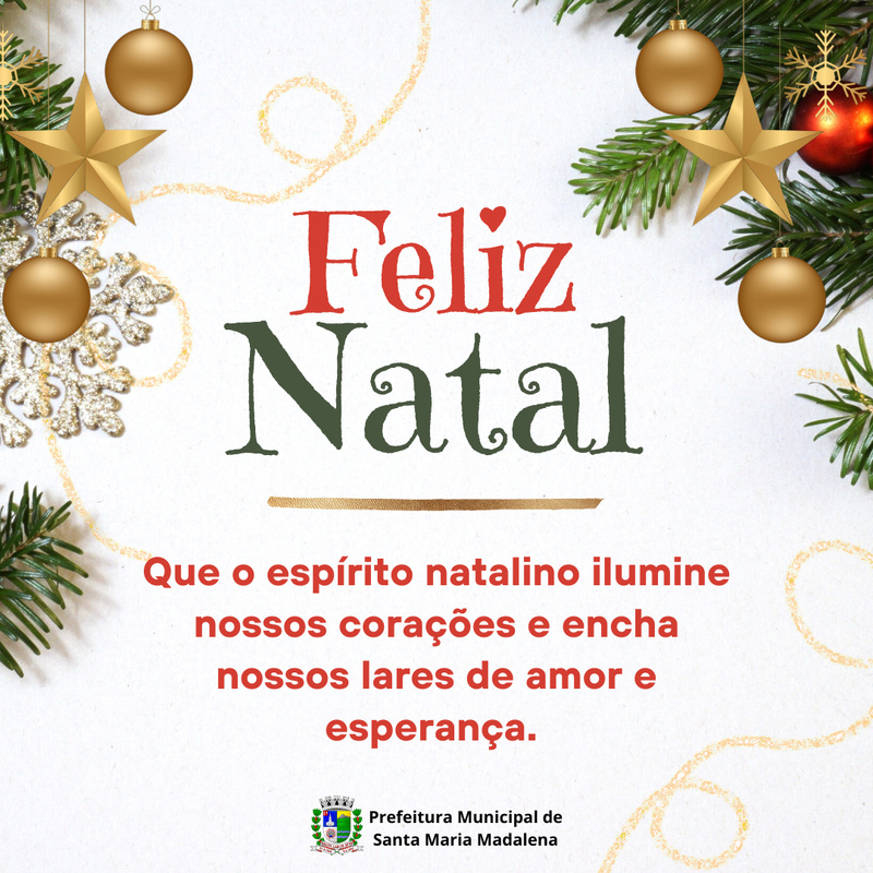 Feliz Natal a todos os Madalenenses!
