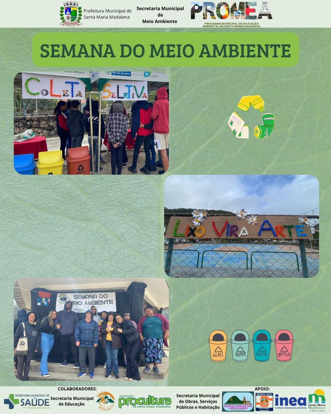 Semana do Meio Ambiente promove reflexão e educação ambiental em Santa Maria Madalena
