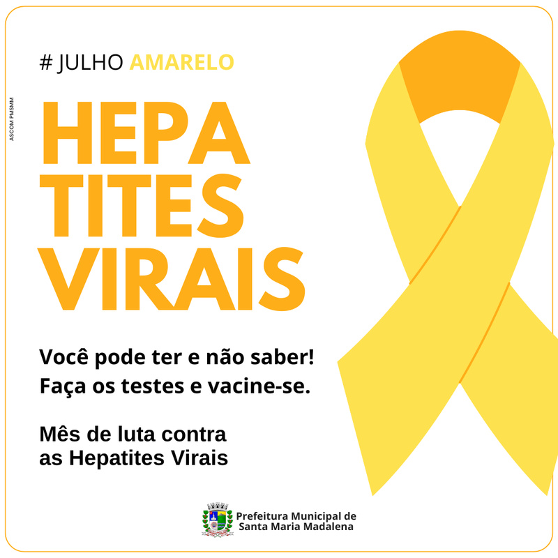 Julho Amarelo - Mês de luta contra as hepatites virais