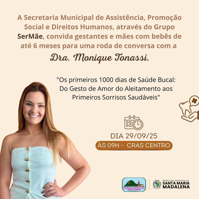 Convite para gestantes e mães de bebês até 6 meses