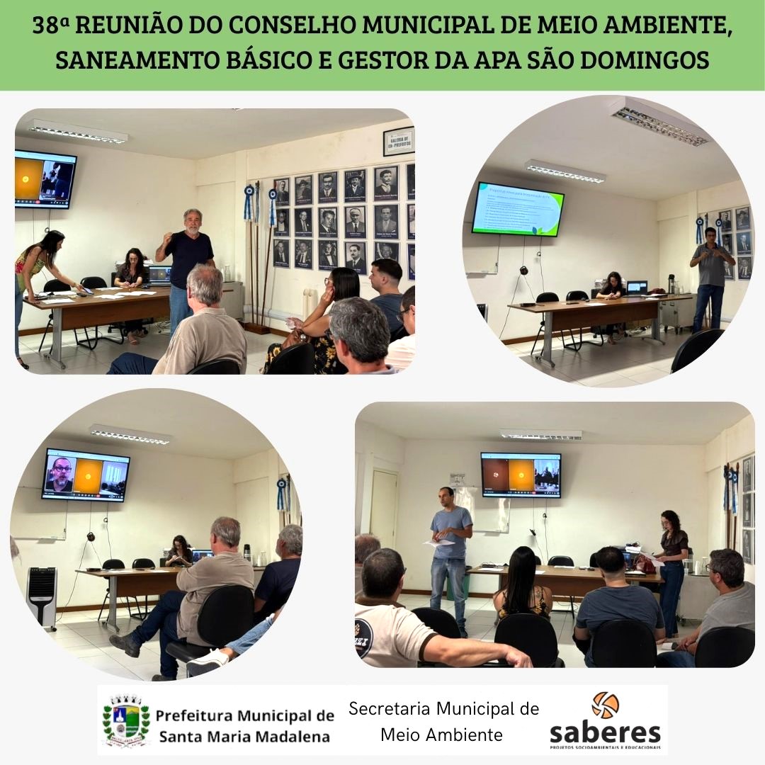 38ª Reunião do Conselho Municipal de Meio Ambiente discute avanços na gestão ambiental