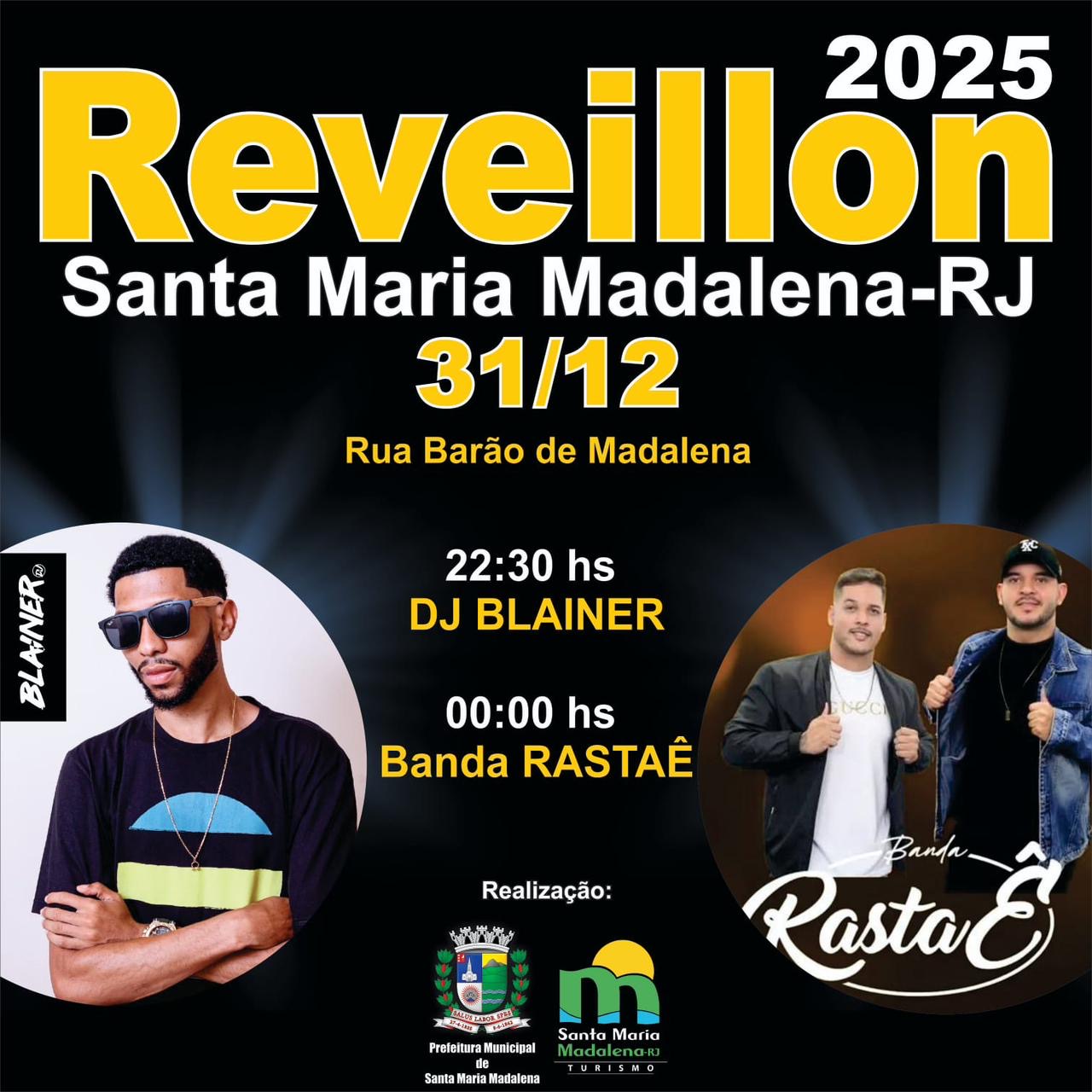 Réveillon 2025 em Santa Maria Madalena