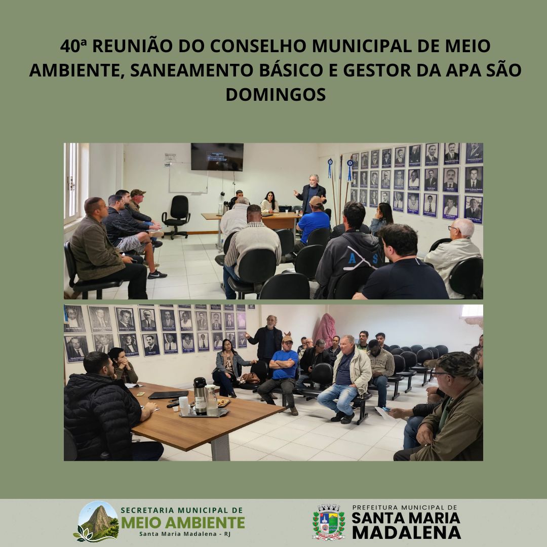 Conselho Municipal de Meio Ambiente realiza 40ª reunião ordinária