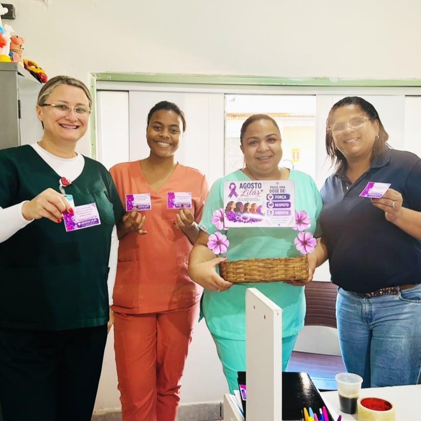 Hospital Basileu Estrela realiza ação em alusão ao Agosto Lilás