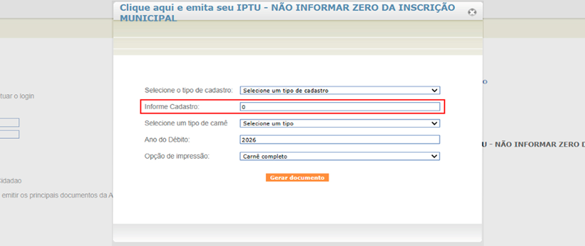 Tutorial IPTU