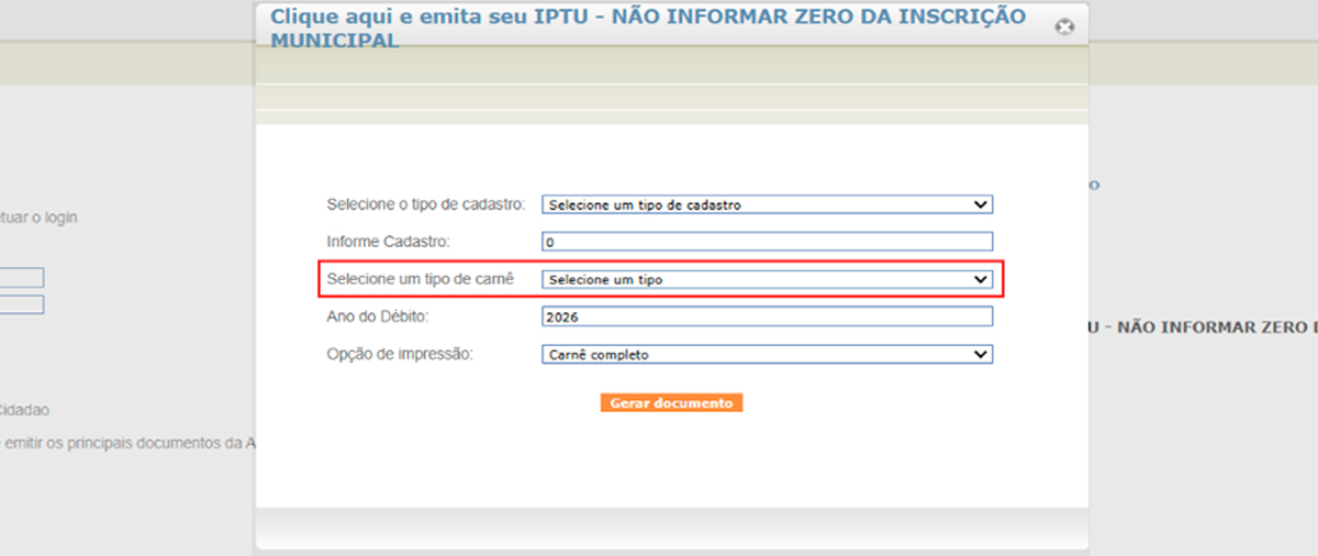 Tutorial IPTU