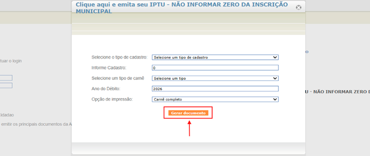 Tutorial IPTU